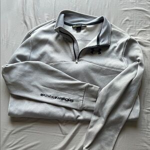 Under Armour Men's Light Gray Zip-Up Sweater